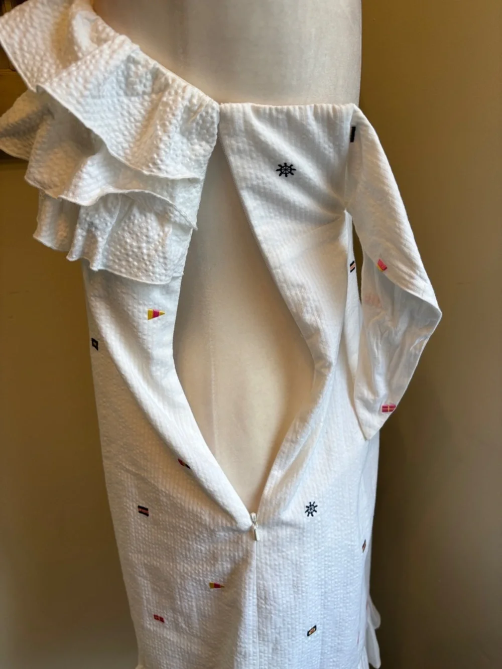 Lilly Pulitzer Franco Regatta Embroidery Nautical Flags Strapless Dress NWT - Picture 12 of 15